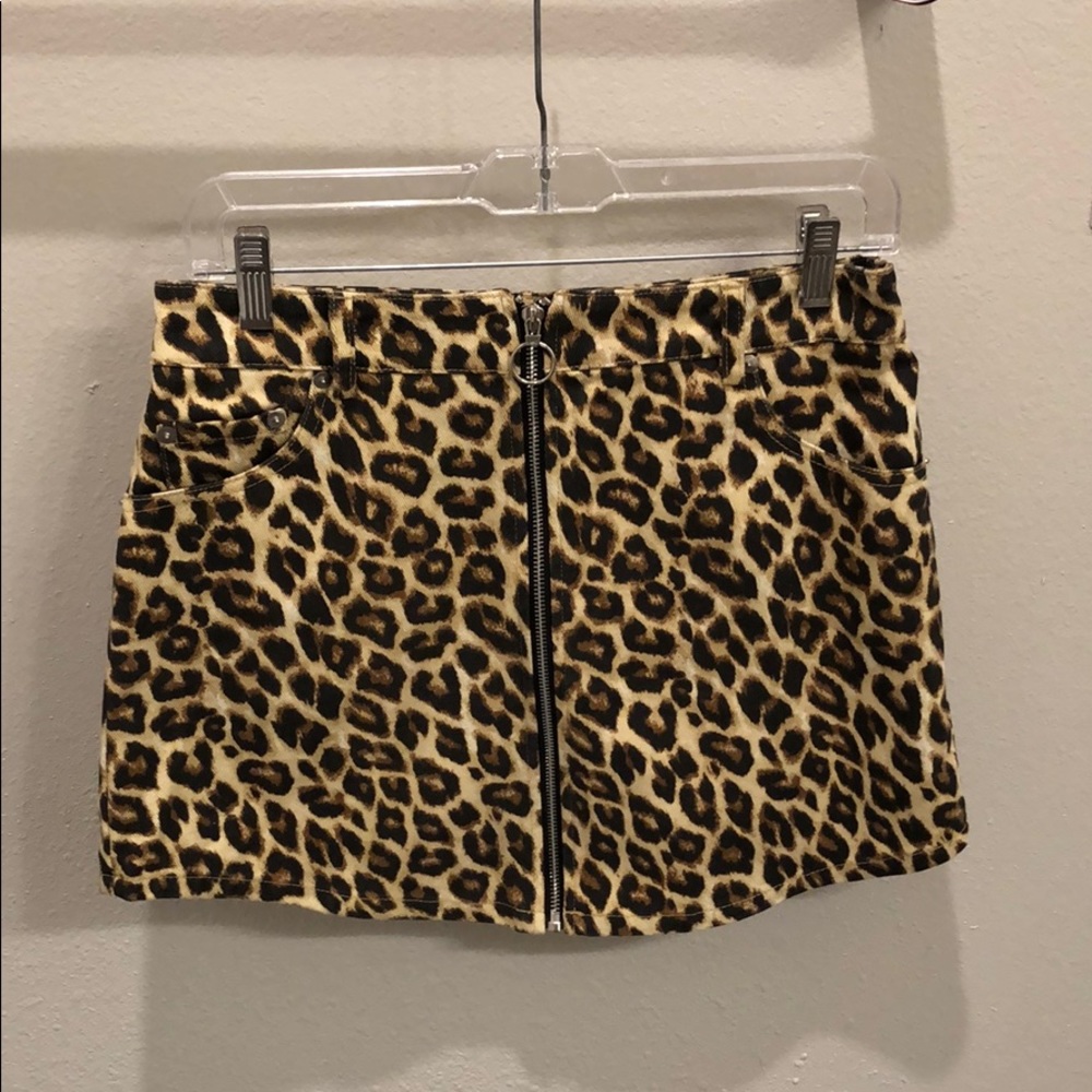 Leopard Mini Skirt